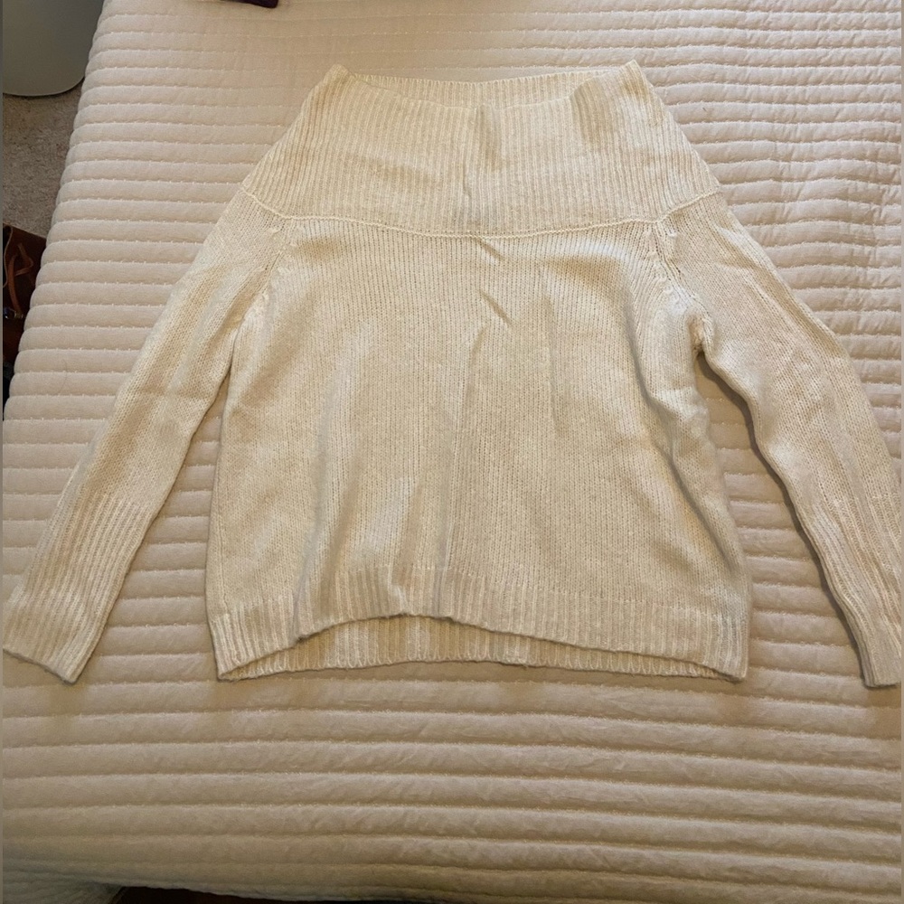 Zara white off the shoulder sweater